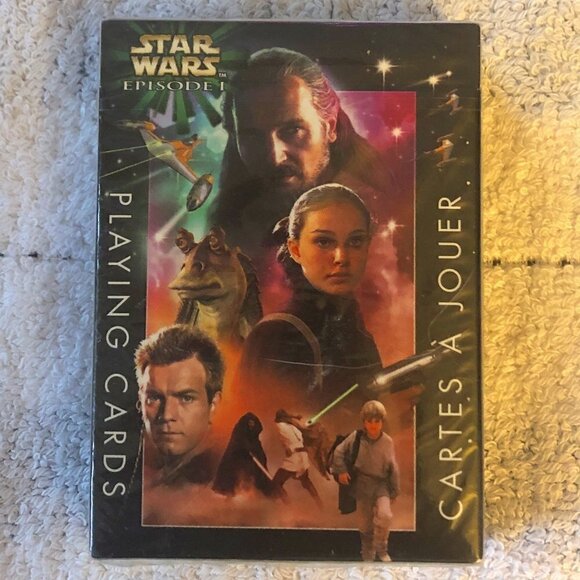 Sealed Star Wars Episode 1 Playing Cards Unopened Canadian Bilingual Set - Picture 1 of 6